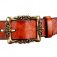 2016 New Fashion Wide Genuine leather belt woman vintage Floral Cow skin belts women Top quality strap female for jeans32379848409