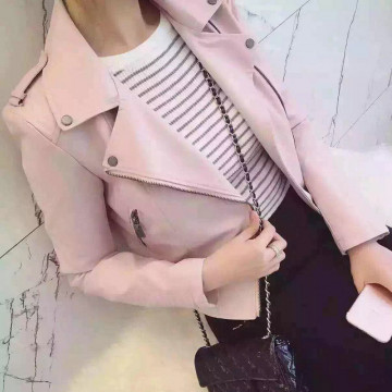 2017 New Fashion Women Motorcycle Faux Soft Leather Jackets Female Winter Autumn Brown Black Coat Outwear Hot Sale1980423037