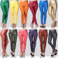 2017 New Spring Women Brand Clothing High Waist Slim Faux Leather Pants Lady Fashion Fleece Skinny PU Leather Trousers Leggings32797534342