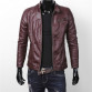90AFTER Men&#39;s New Spring Fashion Casual Leather PU Jacket Mens Leather Coat Plus Cashmere Collar Motorcycle Leather Men Jacket32801788341