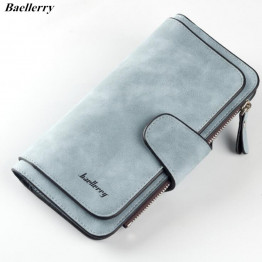 Baellerry Brand Wallet Women Big Capacity Three Fold Lady Purses High Quality Scrub Leather Female Wallets carteira feminina