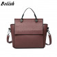 Bolish New Arrival Vintage Trapeze Tote Women Leather Handbags Ladies Party Shoulder Bags Fashion Top-Handle Bags32601013804