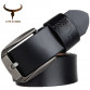 COWATHER Vintage style pin buckle cow genuine leather belts for men 130cm high quality mens belt cinturones hombre free shipping