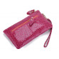Fashion Serpentine Women's Day Clutch Genuine Leather Handbags Coin Purse Mobile Phone Bag Clutch Bag iphone Case JJY068
