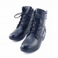 Fashions Snow Boots Women's Shoes Mother Ladies Female Plush Winter Fur Rubber Genuine Leather Lace Up Flats Round Toe GZXM8812