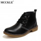 MCCKLE Woman Fashion Genuine Leather Motorcycle Ankle Boots Female Lace Up Low Heels Platform Comfortable Spring Autumn Shoes32602589014