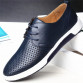 New 2017 Summer Brand Casual Men Shoes Mens Flats Luxury Genuine Leather Shoes Man Breathing Holes Oxford Big Size Leisure Shoes32668749943