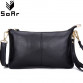 SoAr Fashion cow leather women messenger bags phone clutch bag high quality genuine leather bag small ladies shoulder bag Flap 132764792378