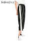 [TWOTWINSTYLE] 2017 Autumn Winter Hit Color PU Leather Harem Pants Women New Fashion32752090949