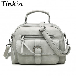 Tinkin New Arrival Women Bag Fashion Shoulder Bag Casual Simple Totes Fresh Cherry Messenger Bag Matte Leather Bag