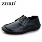 ZDRD 2017 New men&#39;s handmade Genuine Leather Creepers Loafers shoe men Lace-Up oxford flats male comfortable huarache boat shoes32398190990